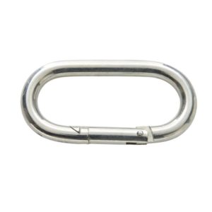 Zinc Plated Steel Safety Spring Snap Hook, 3-1/8-in