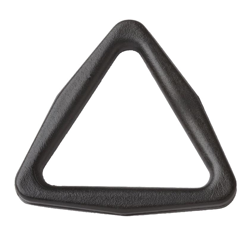 HH24 - 100 Pack - 1-Hole Triangle D-ring Hangers - Black