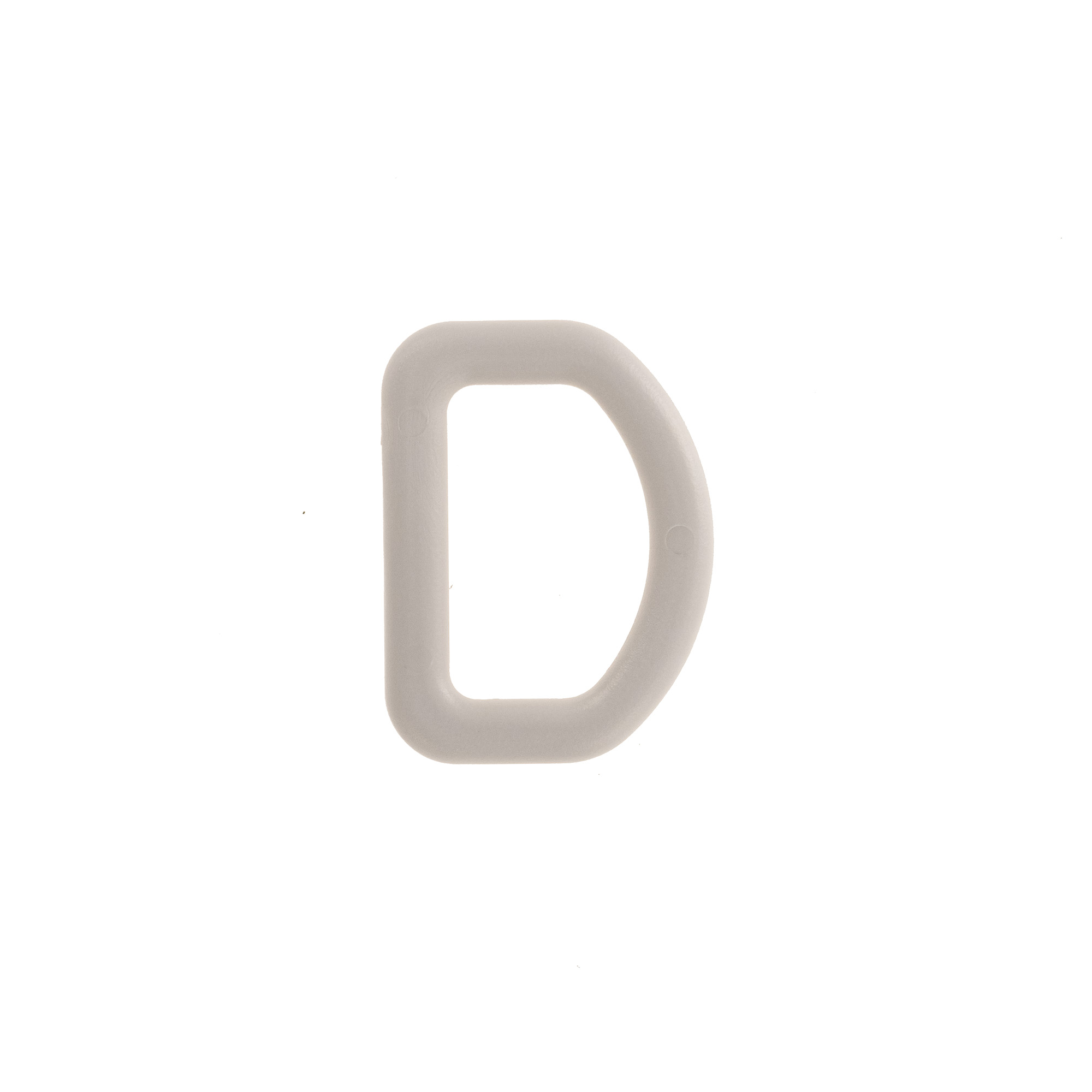 1 in Gray Plastic D ring