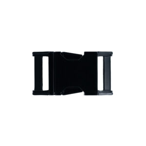 1 in Zinc die Cast Side Release Buckle - Black Resin